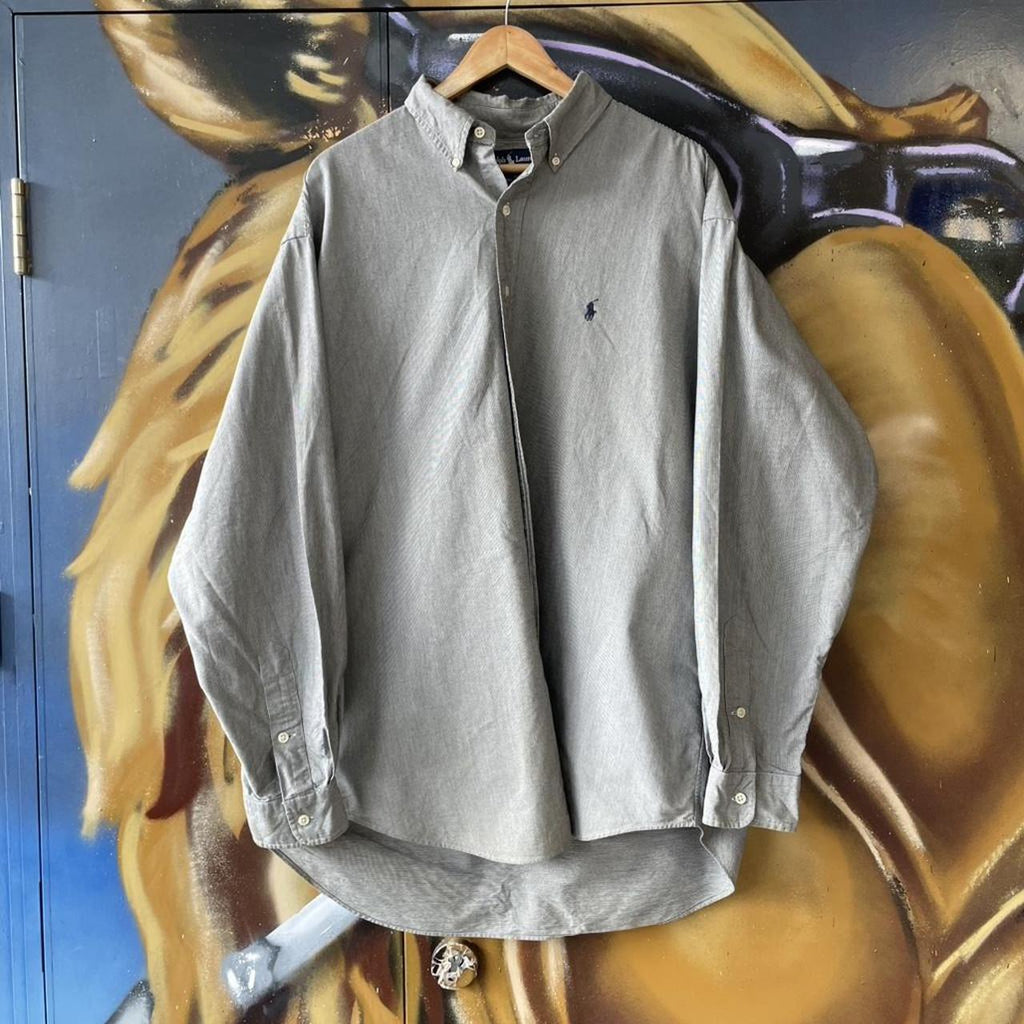 Ralph Lauren Fine Check Button Up Shirt