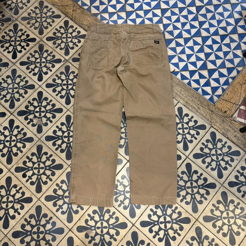 TRW364P - Vintage retro essential Brown G.H. Bass carpenter straight leg Trousers pants casual workwear skate #workwear #wideleg #carpenter #ghbass