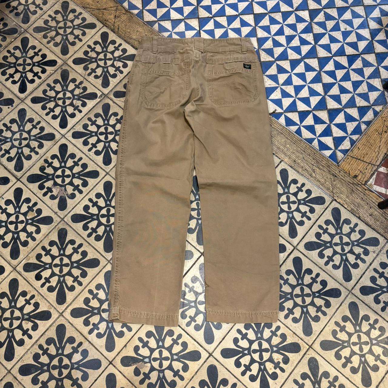 TRW364P - Vintage retro essential Brown G.H. Bass carpenter straight leg Trousers pants casual workwear skate #workwear #wideleg #carpenter #ghbass