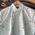 Ralph Lauren Baby Blue Monogram Button Up Shirt