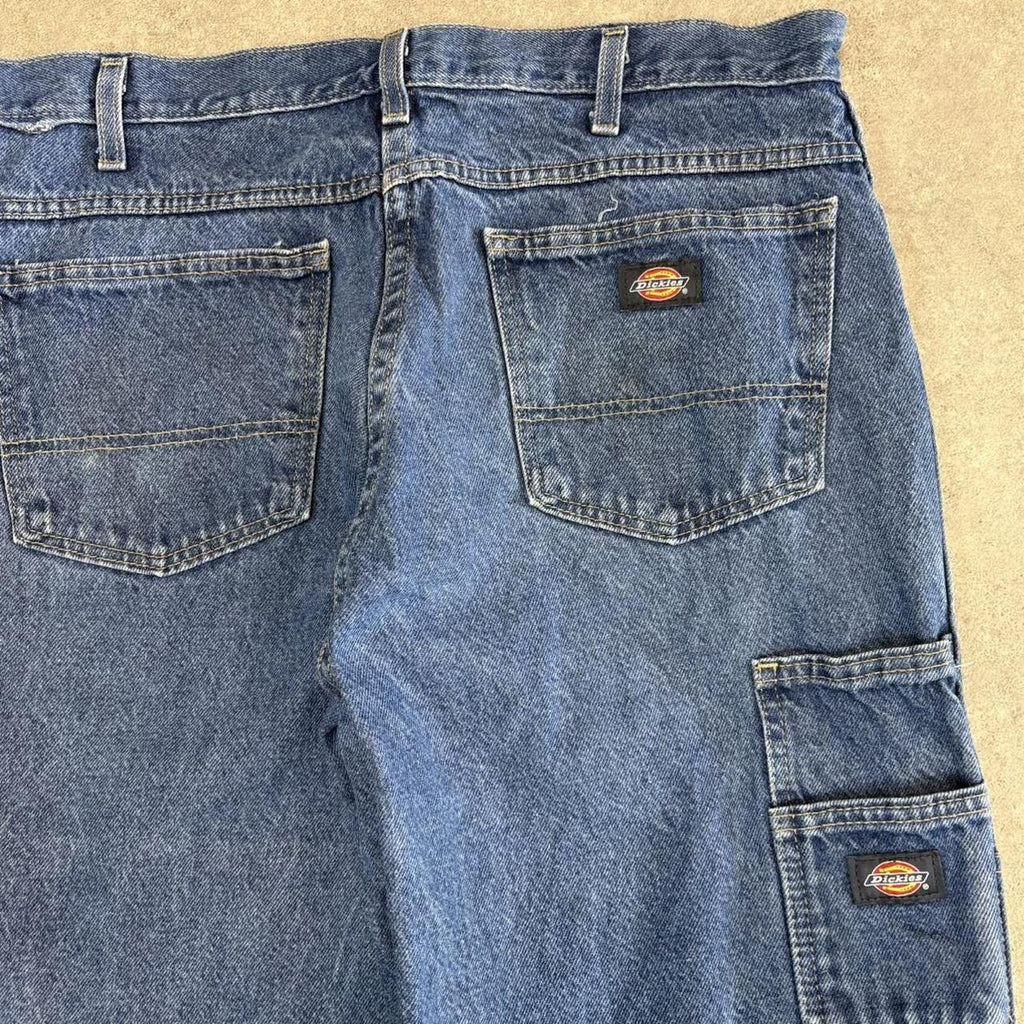 Vintage Blue Was Dickies Double Knee Carpenter Jeans Mens 32” Straight Leg Denim Trousers Skate Western Vintage Y2K 90s