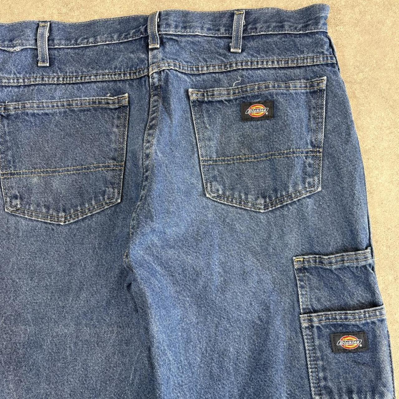 Vintage Blue Was Dickies Double Knee Carpenter Jeans Mens 32” Straight Leg Denim Trousers Skate Western Vintage Y2K 90s
