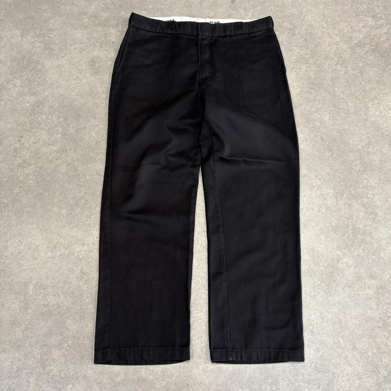 BR1011AO-U - Vintage retro essential  Black Dickies Straight Leg Trousers pants casual workwear #skater #utility #workwear #straightleg #dickies