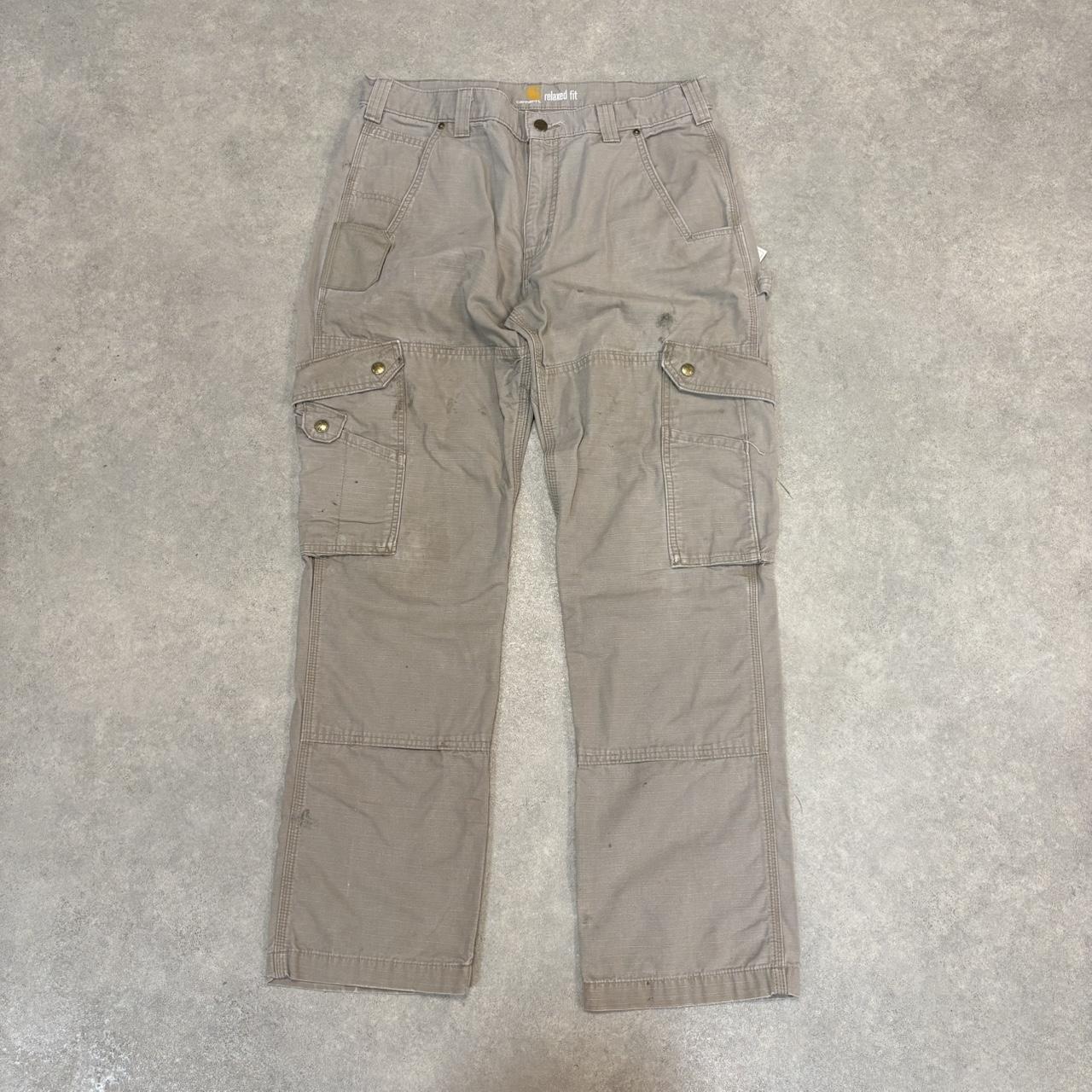 BR2701GN-U - Vintage retro essential  Carhartt Stone ripstop cargo carpenter Trousers pants casual workwear #skater #utility #workwear #carpenter #carhartt