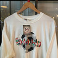 1224G18P - Vintage Retro Essential Deadstock White Brava Football Graphic Print Top Tee T-shirt #90s #graphic #top #football #soccer