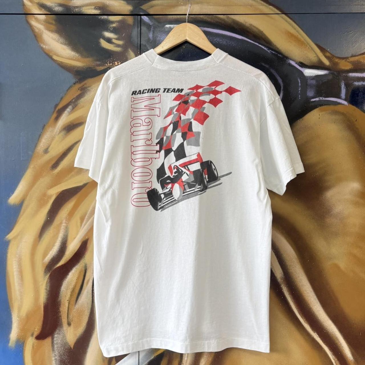 CDF0310Bi-U - Vintage Retro Essential Marlboro Racing Motorsports Racing Team Race Car Motorsports Graphic Print Single Stitch Top Tee T-shirt #90s #graphic #marlboro #motorsports #racing