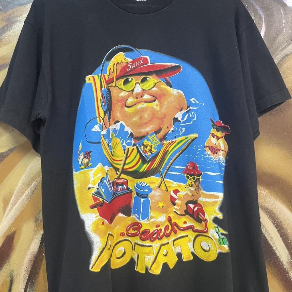 90s Beach Potato Souvenir Graphic Single Stitch Tee