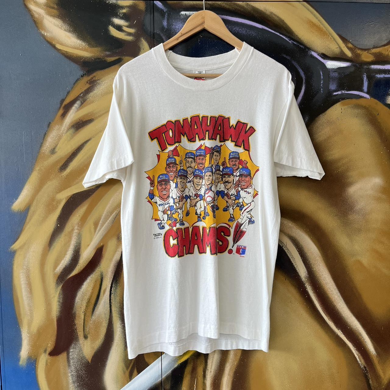 American Vintage 90s MLB Atlanta Braves Tomahawk Chop Champs Graphic Tee