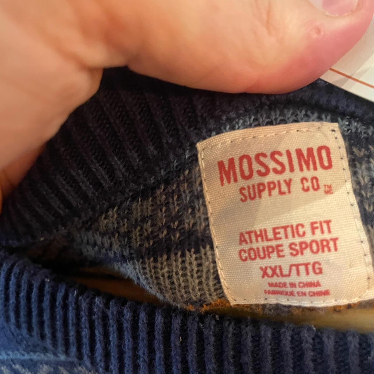 0225H47BR - Vintage Retro Essential Navy Mossimo patterned argyle golf grandpa cosby sweatshirt crewneck knit Jumper #mossimo  #knitjumper #90s #grandad #knitted