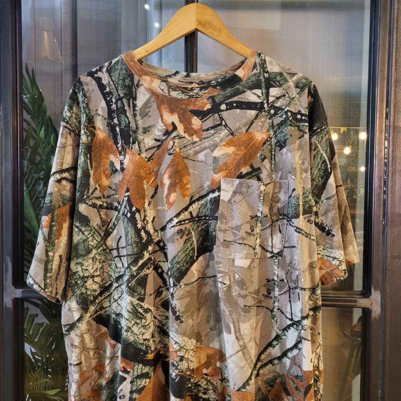 RTT016 - Vintage Retro essential adult mens RealTree Camouflage Khaki Green Brown Field Hunting graphic print Top T-Shirt Tee #utility #camo #realtree #hunting