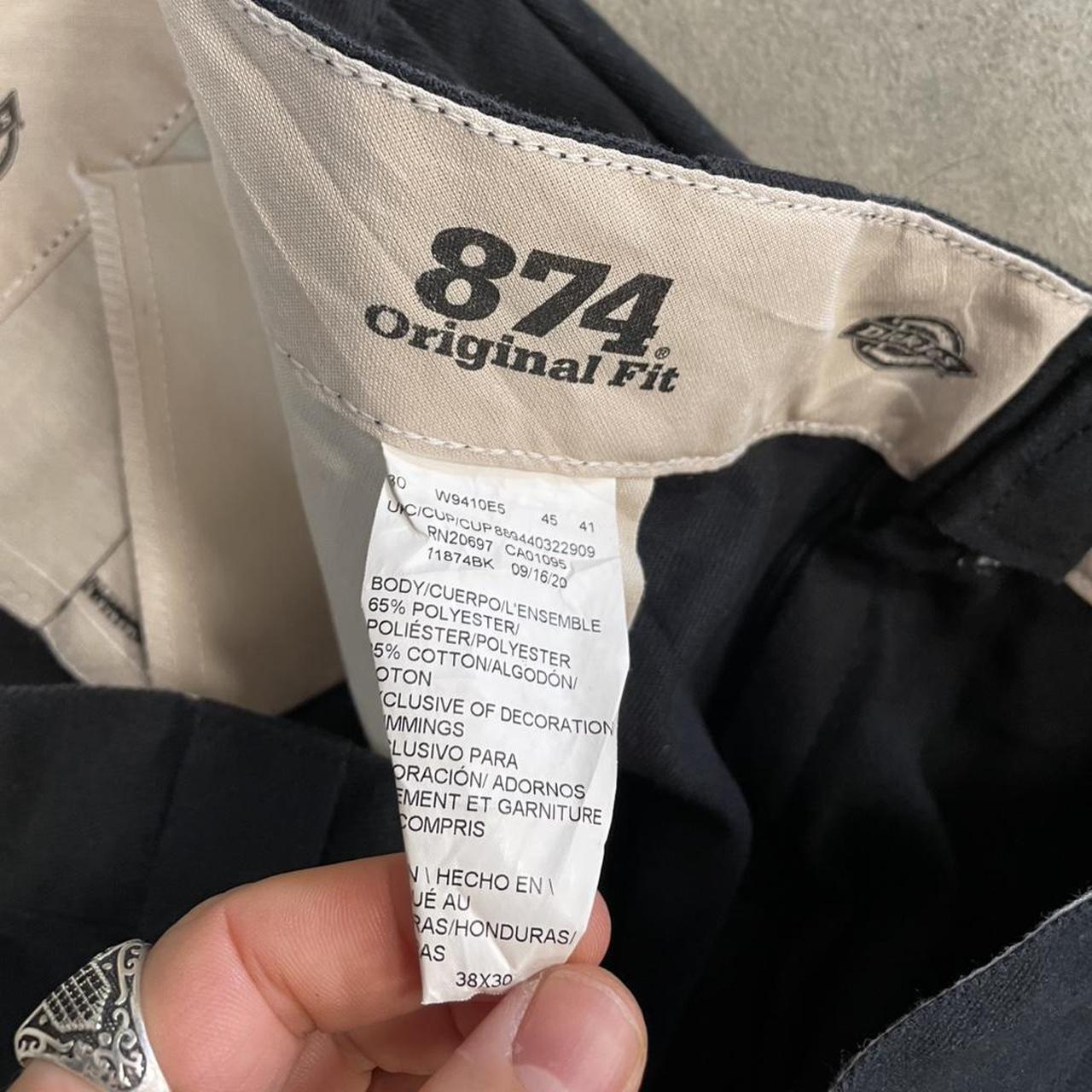 Dickies 874 Black Chino Skater Trousers Workwear Pants