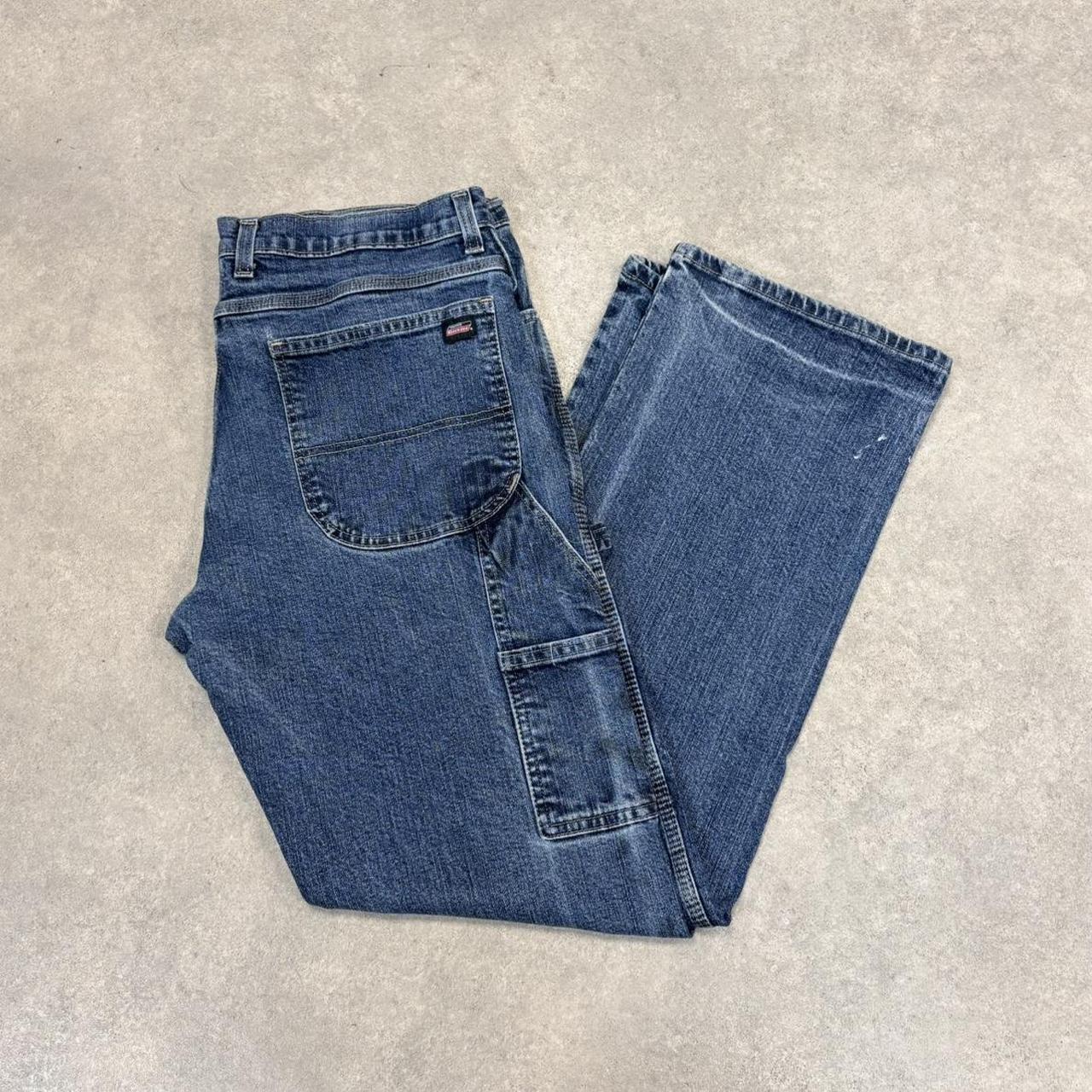 BR1912UC-U - Vintage retro essential  Dickies carpenter blue Wash Denim Jeans Trousers pants #denim #carpenter #jeans #dickies #skater