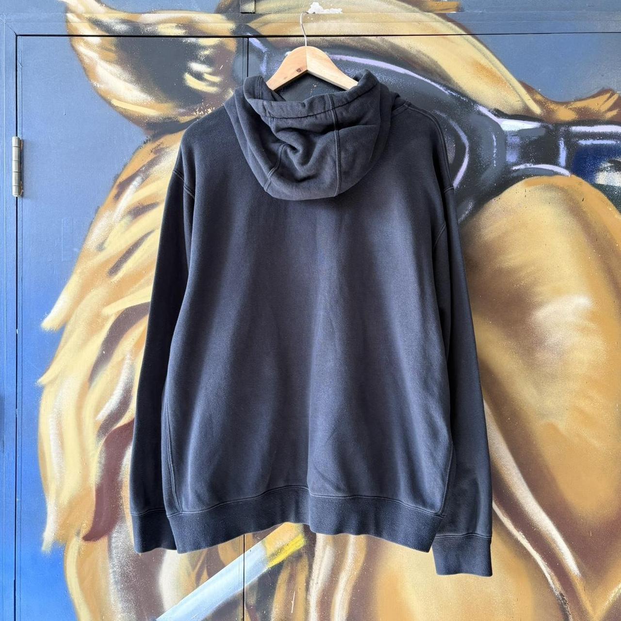 BR1912ALC-U - Vintage Retro Essential Nike Black Sweatshirt Hoodie with embroidered swoosh logo #90s #sportswear #essential #nike #y2k