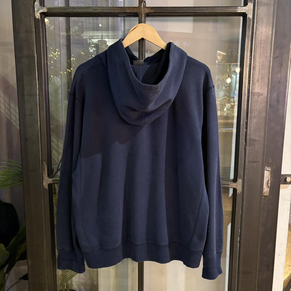 1224A29 - Vintage Retro Essential Nike Air Navy Blue Pullover Sweatshirt Hoodie #casual #hoodie #nikeair #essential