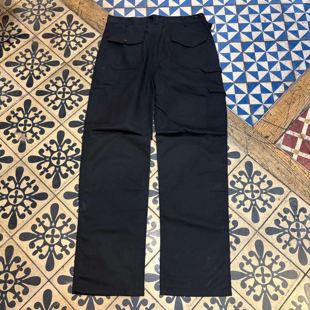 BR2306JI-P - Vintage retro essential  Black Dickies Double Knee Cargo Trousers pants casual workwear #skater #utility #workwear #carpenter #dickies