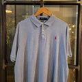 POL237 - Vintage Ralph Lauren Light Blue Polo Shirt Short Sleeve collared button up top #Y2K #preppy #chiefkeef #golf #oldmoney