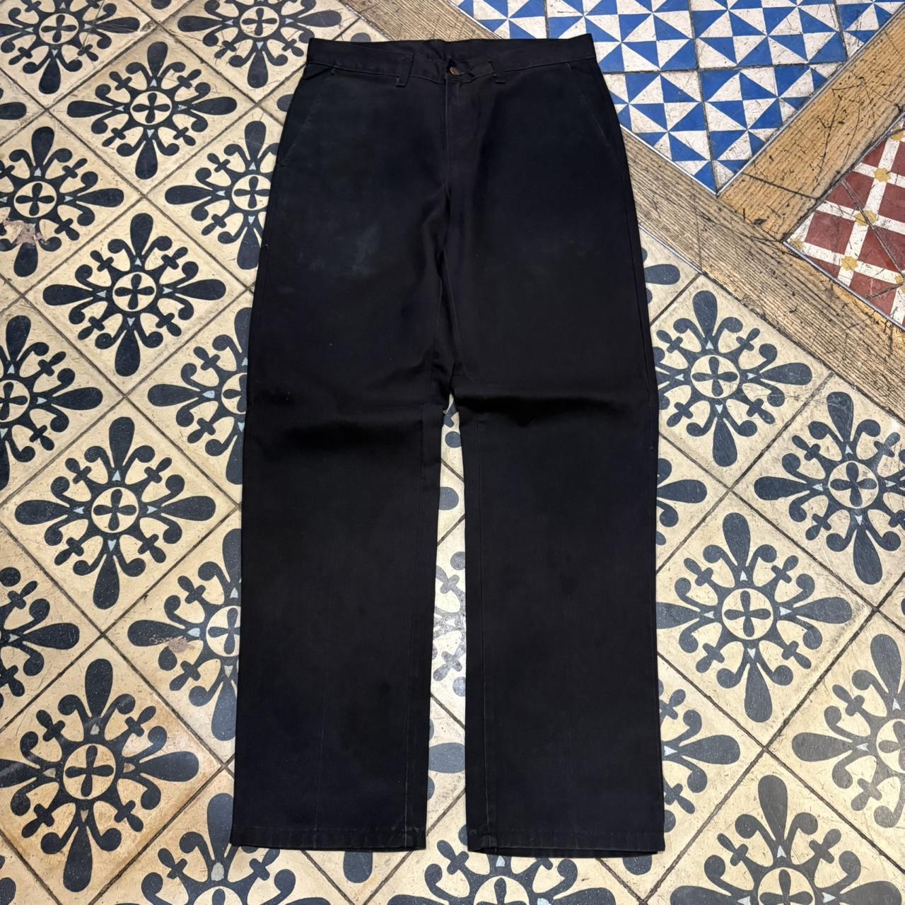BR1011DO-F - Vintage retro essential Black Dickies Straight Leg Trousers pants casual workwear #skater #utility #workwear #straightleg #dickies