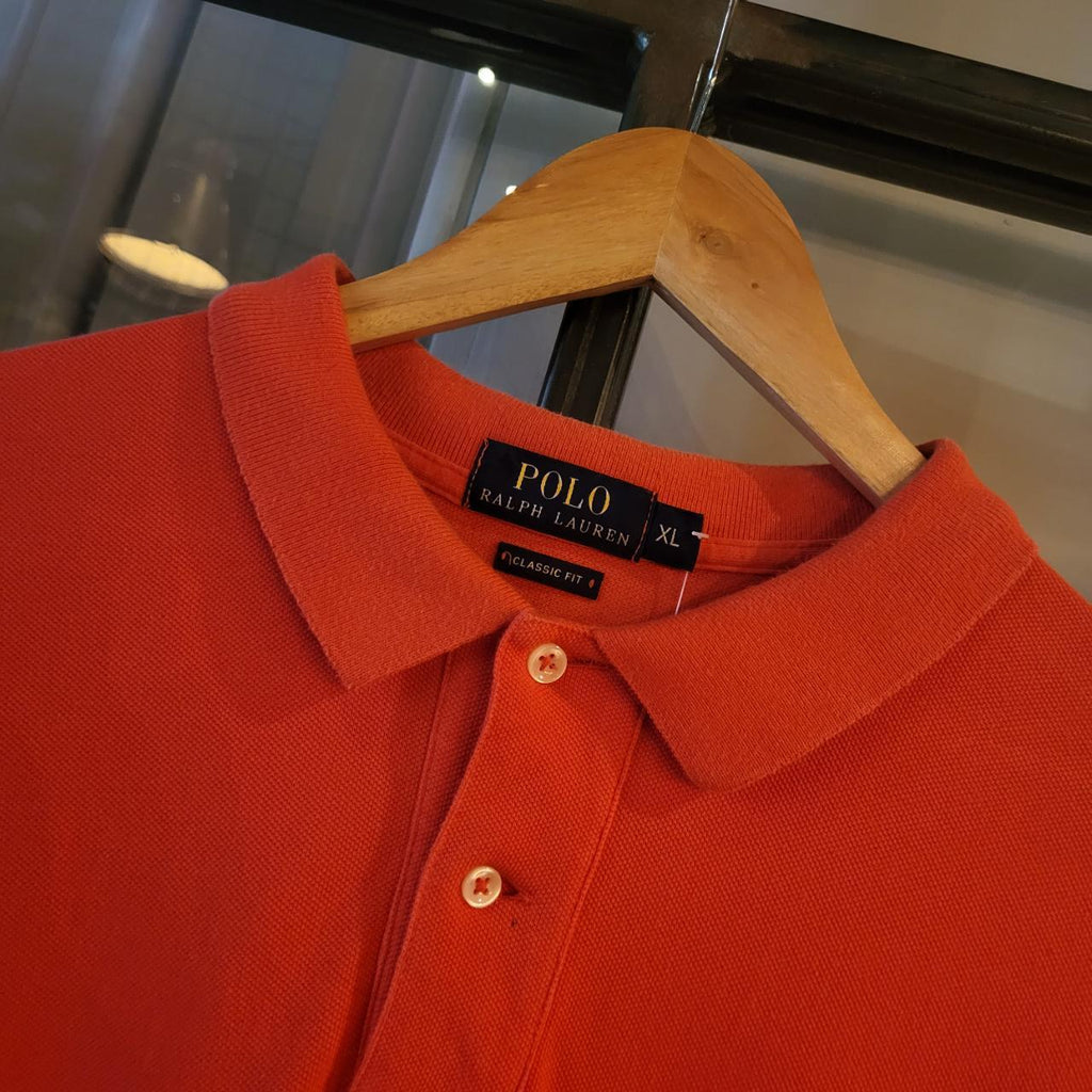 POL125 - Vintage Ralph Lauren Red Polo Shirt Short Sleeve collared button up top #Y2K #preppy #chiefkeef #golf #oldmoney