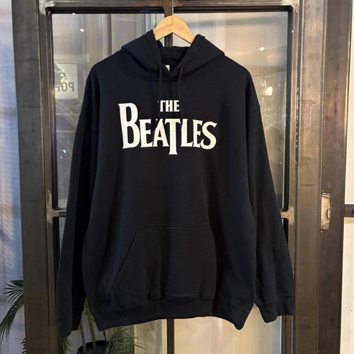 0425A67UF - Vintage Retro Essential Black The Bealtes British Rock Music Band Concert Tour Sweatshirt Hoodie with spell-out print logo #rock #tour #music #thebealtes #y2k