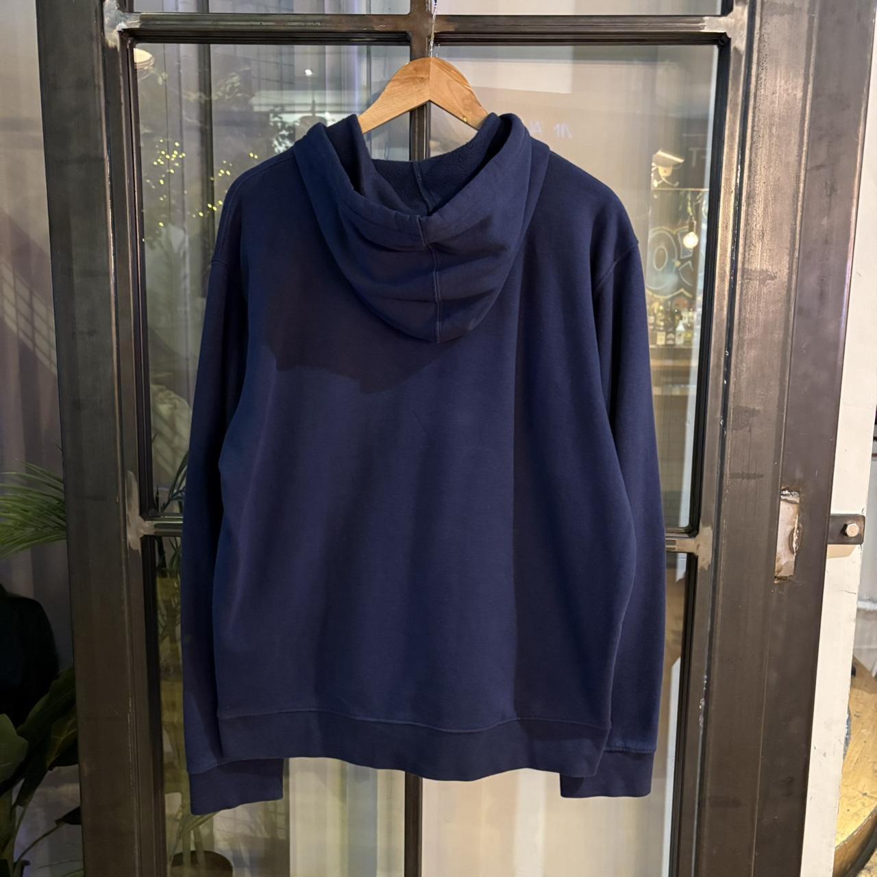 0125A95 - Vintage Retro Essential Fila Navy Blue Pullover Sweatshirt Hoodie #casual #hoodie #fila #essential