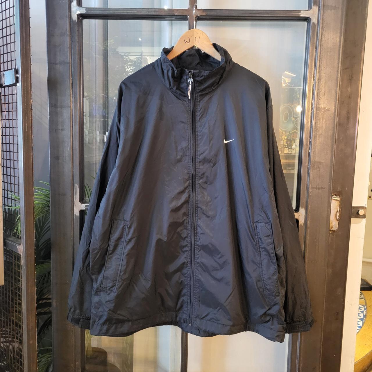 WDB015 - Vintage Retro Essential Nike Black Lightweight Windbreaker full zip up Jacket #festival #y2k #nike #windbreaker