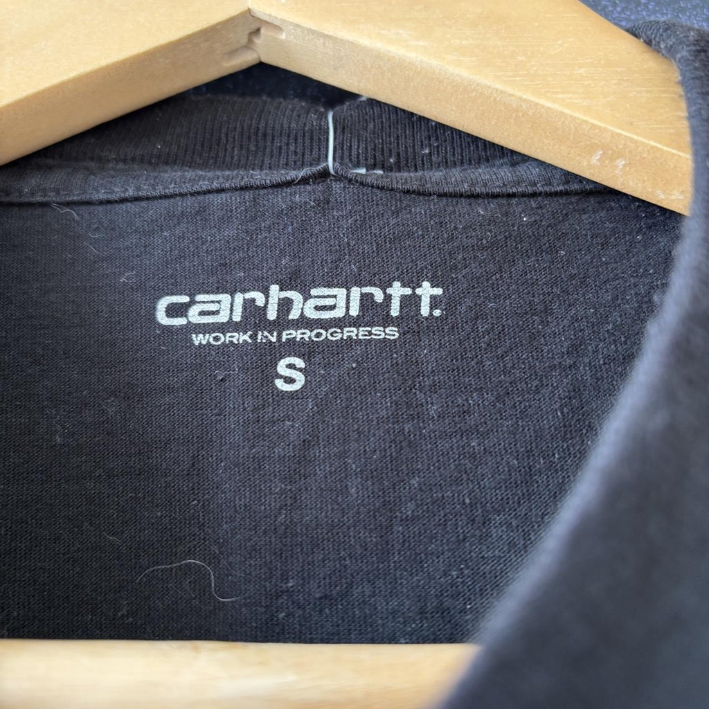 Carhartt WIP T shirt Mens Large Black Grid C Distorted Matrix Pattern Graphic Print Streetwear SkateTee Top Y2K