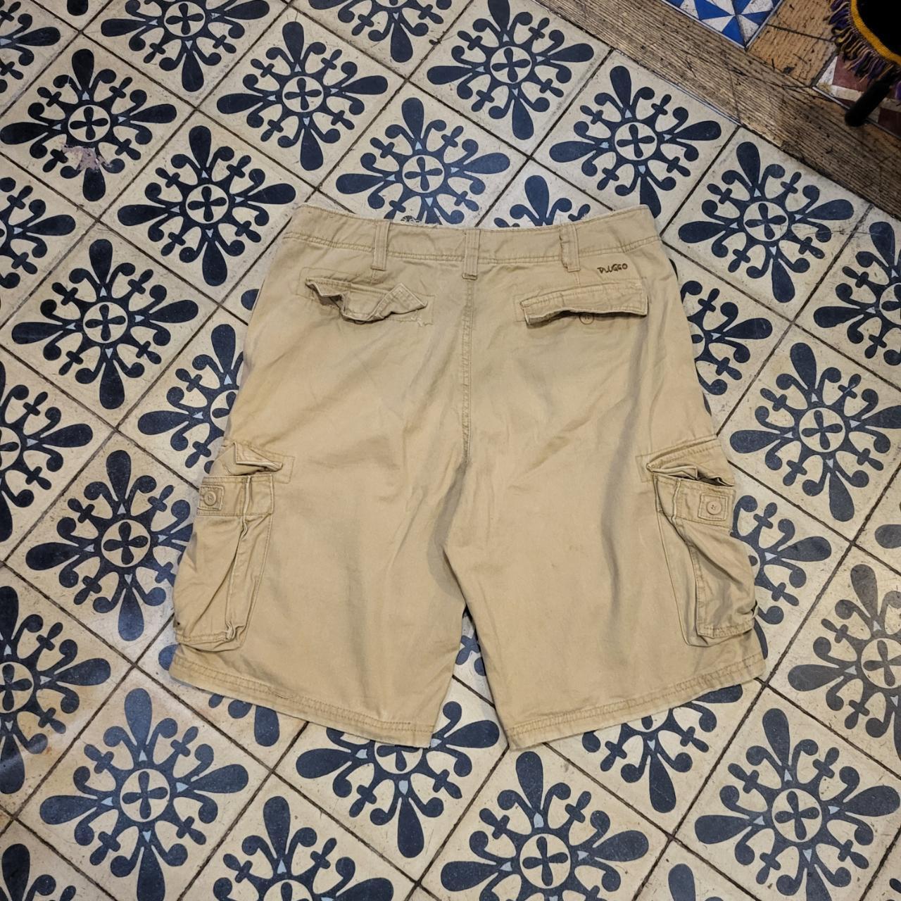 JRT005 - Vintage Retro Essential Retro Plugg Tan Brown Cargo workwear Shorts Jorts  #cargos #hiphop #skater #y2k