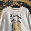 Vintage Mohawk T Shirt Tee Mens XL White Cartoon Graphic Print Promo Advertising 2006 Top 90s Y2K