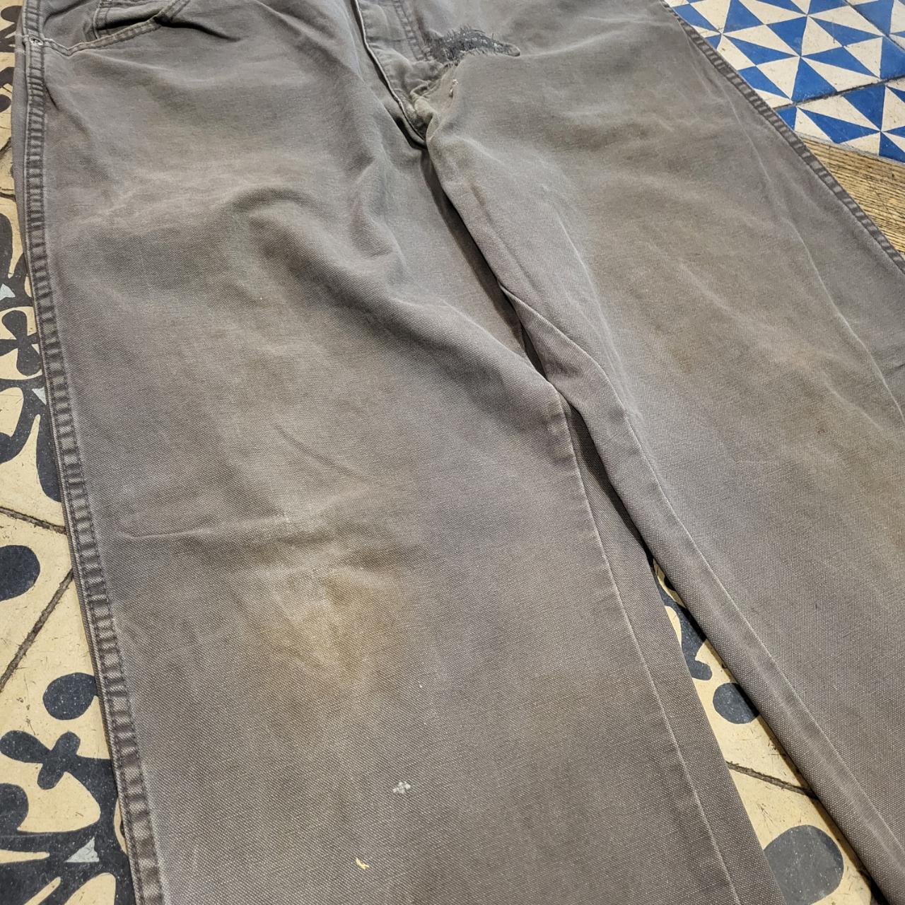 TRW235BR - Vintage retro essential Grey Dickies carpenter Trousers pants casual workwear #skater #utility #workwear #carpenter #dickies