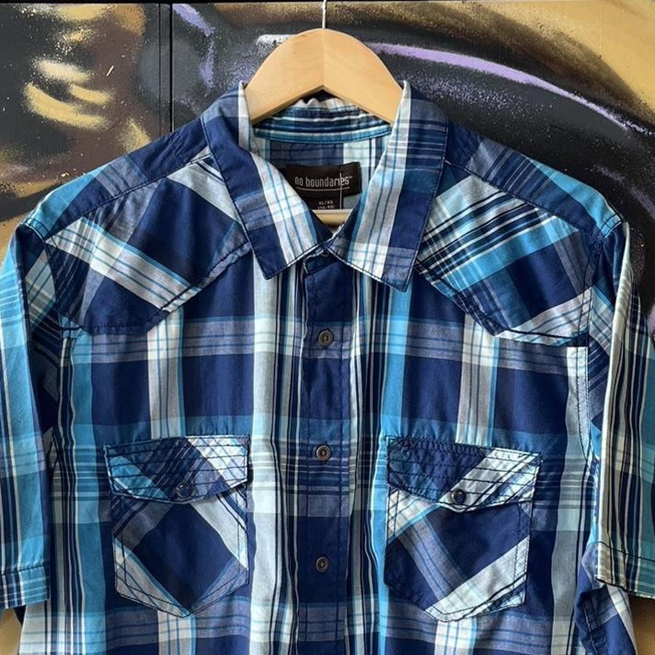 Plaid Short Sleeve Button Up Shirt