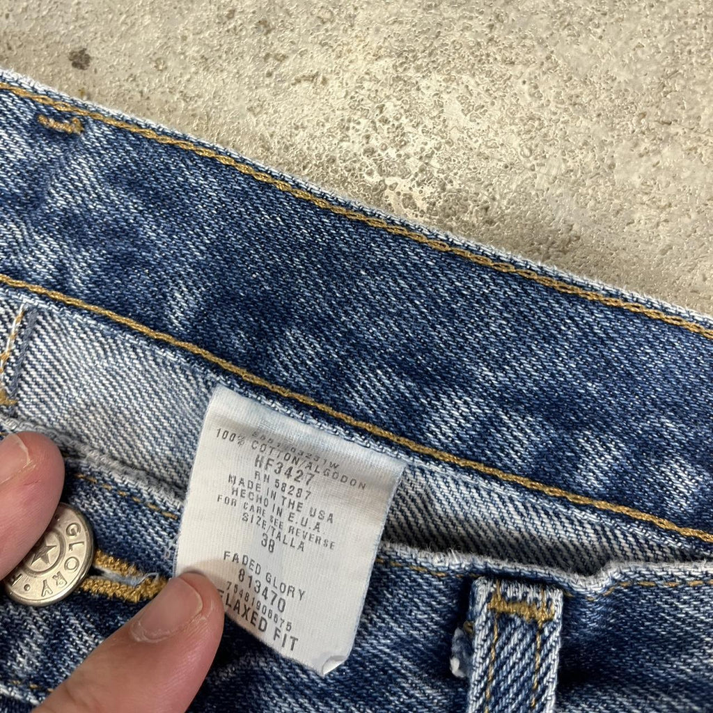 Faded Glory Dark Wash Denim Jorts