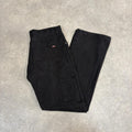 Vintage Dickies Jeans Mens 34x34 Black Carpenter Pants Trousers Straight Leg Skate Workwear Y2K 90s