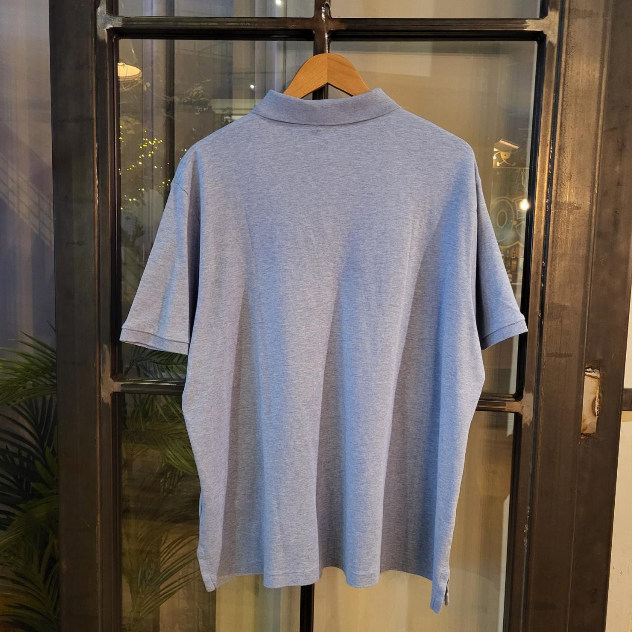 POL237 - Vintage Ralph Lauren Light Blue Polo Shirt Short Sleeve collared button up top #Y2K #preppy #chiefkeef #golf #oldmoney