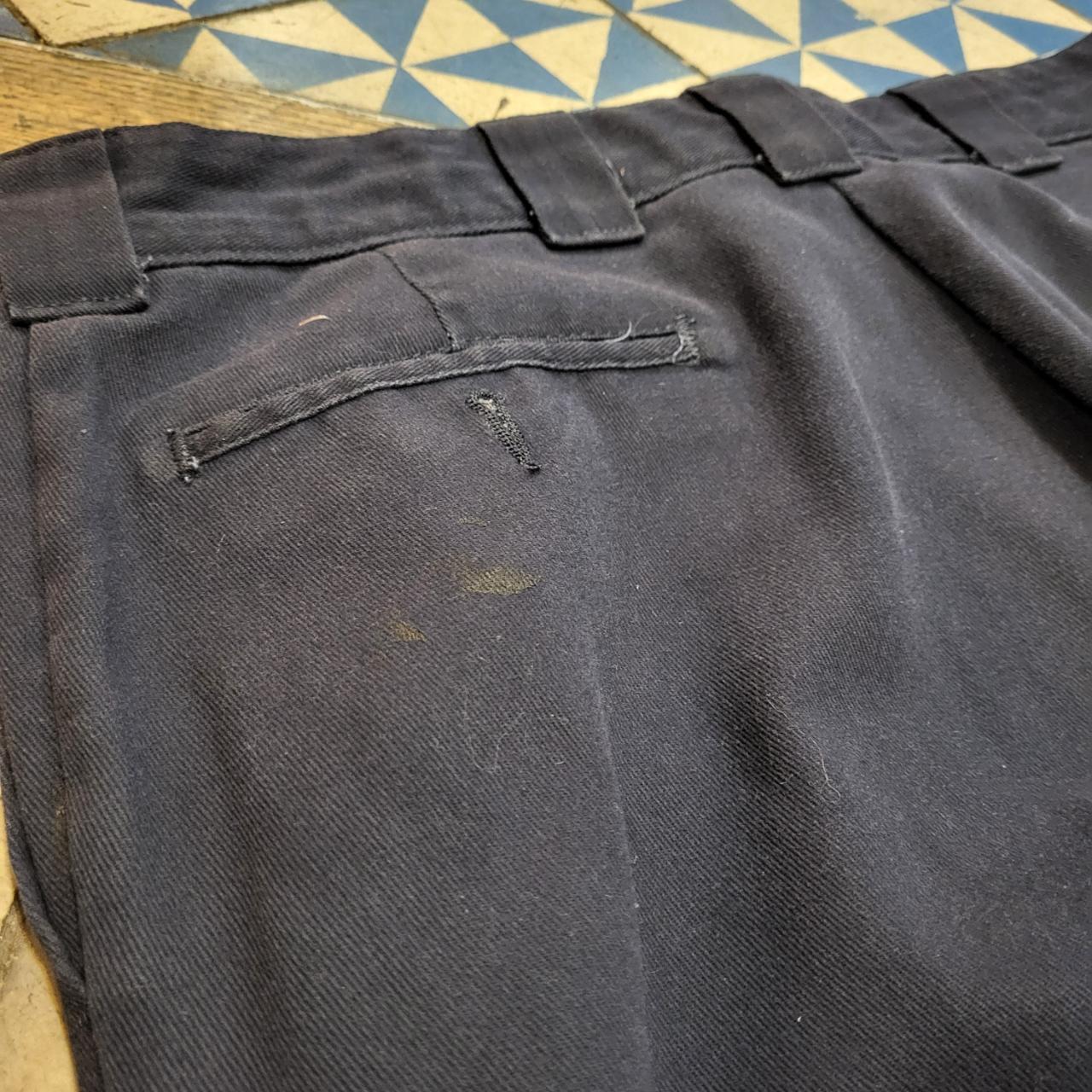 TRW0051BR - Vintage retro essential Navy Dickies Trousers pants jeans with embroidered embroidery graphic patch carpenter casual workwear #skater #y2k #dickies #workwear #straightleg