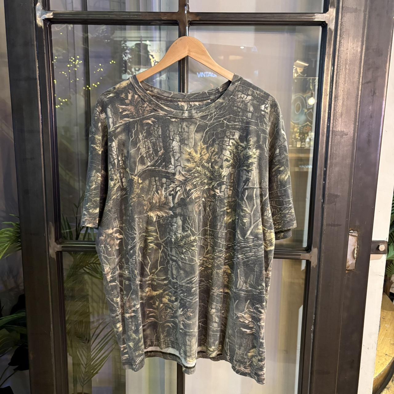 RTT246 - Vintage Retro essential adult mens RealTree Camouflage Khaki Green Brown Field Hunting graphic print Top T-Shirt Tee #realtree #camo #utility #hunting