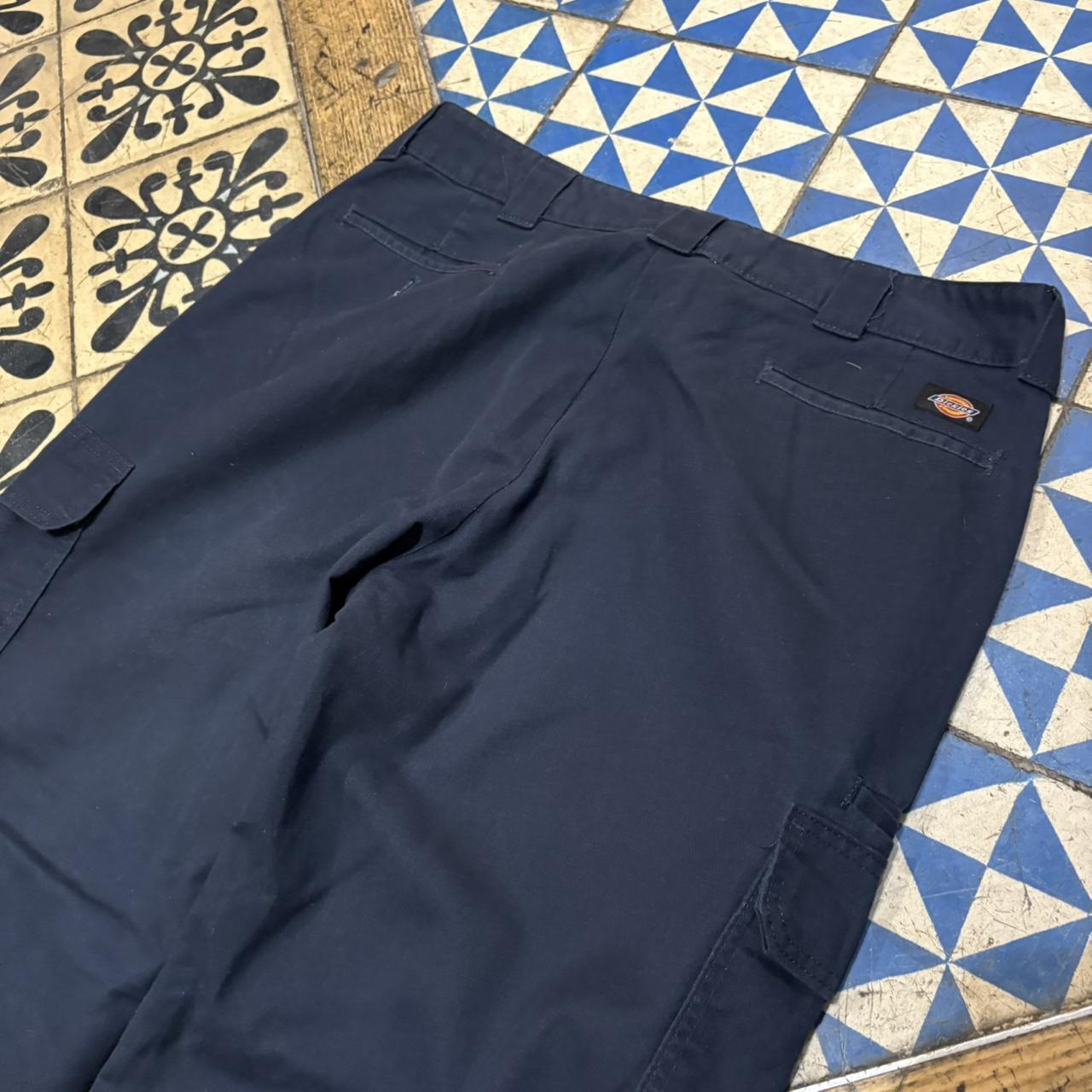 TRW489F-P - Vintage retro essential Dickies Navy Cargo Trousers pants casual workwear #skater #utility #workwear #carpenter #dickies
