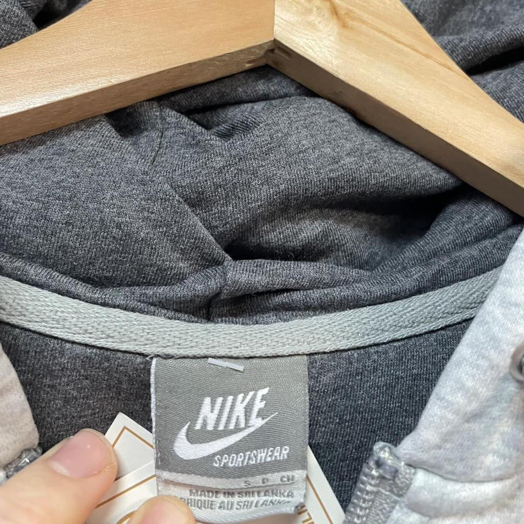 00s Nike Full Zip Embroidered Swoosh Hoodie