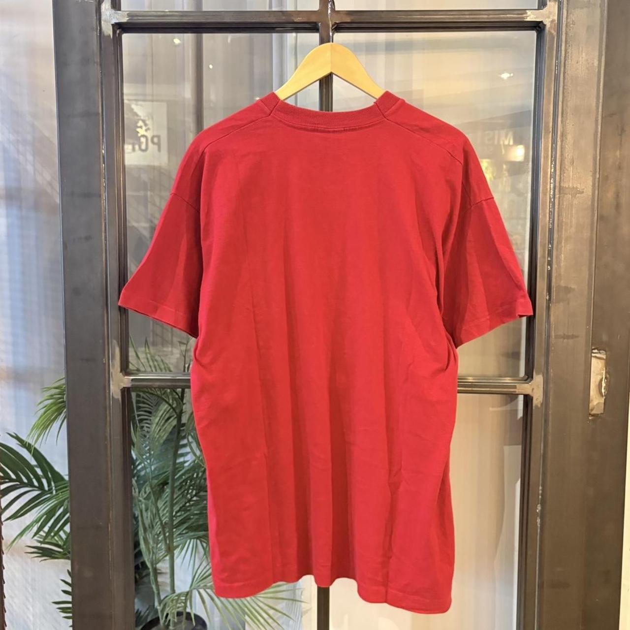 Vintage 90s Y2K Nike T-Shirt Mens Large Red Big Logo Swoosh Graphic Tee Single Stitch