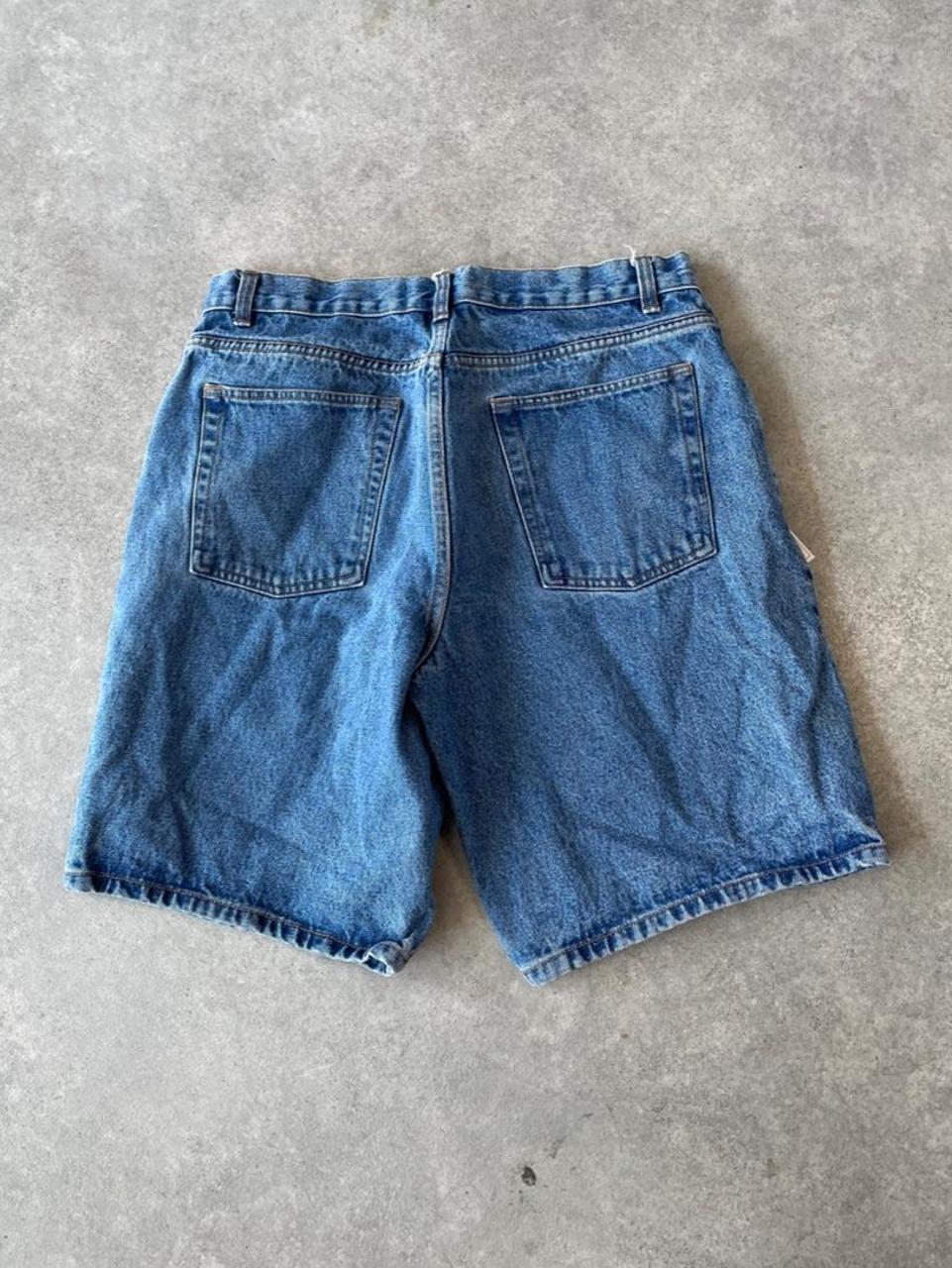 Route 66 Mid Wash Blue Denim Jorts Shorts