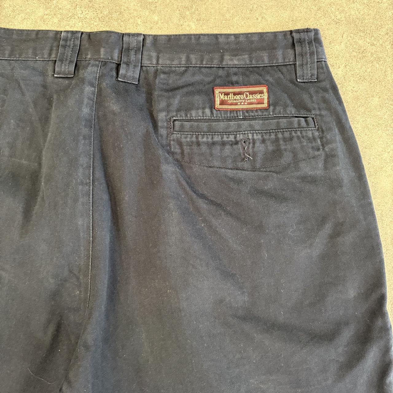 Vintage Marlboro Classics Shorts Mens Pleated Shorts Leg Preppy Old Money Smart Casual 90s 00s Y2K