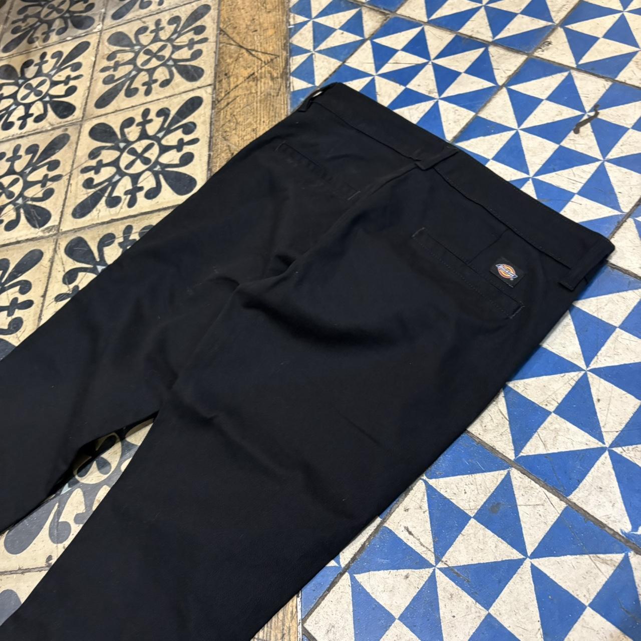 TRW421F-P - Vintage retro Essential Black Dickies Straight Leg Trousers pants casual workwear #skater #utility #workwear #regular #dickies