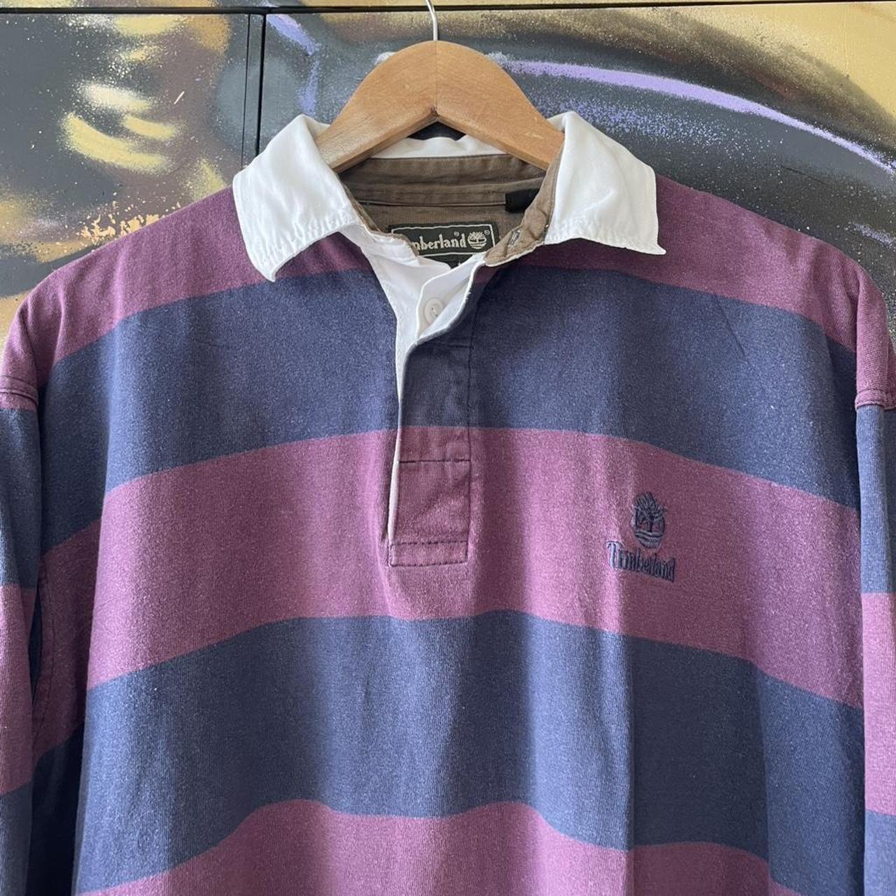 Vintage Timberland Striped Long Sleeve Rugby Jersey