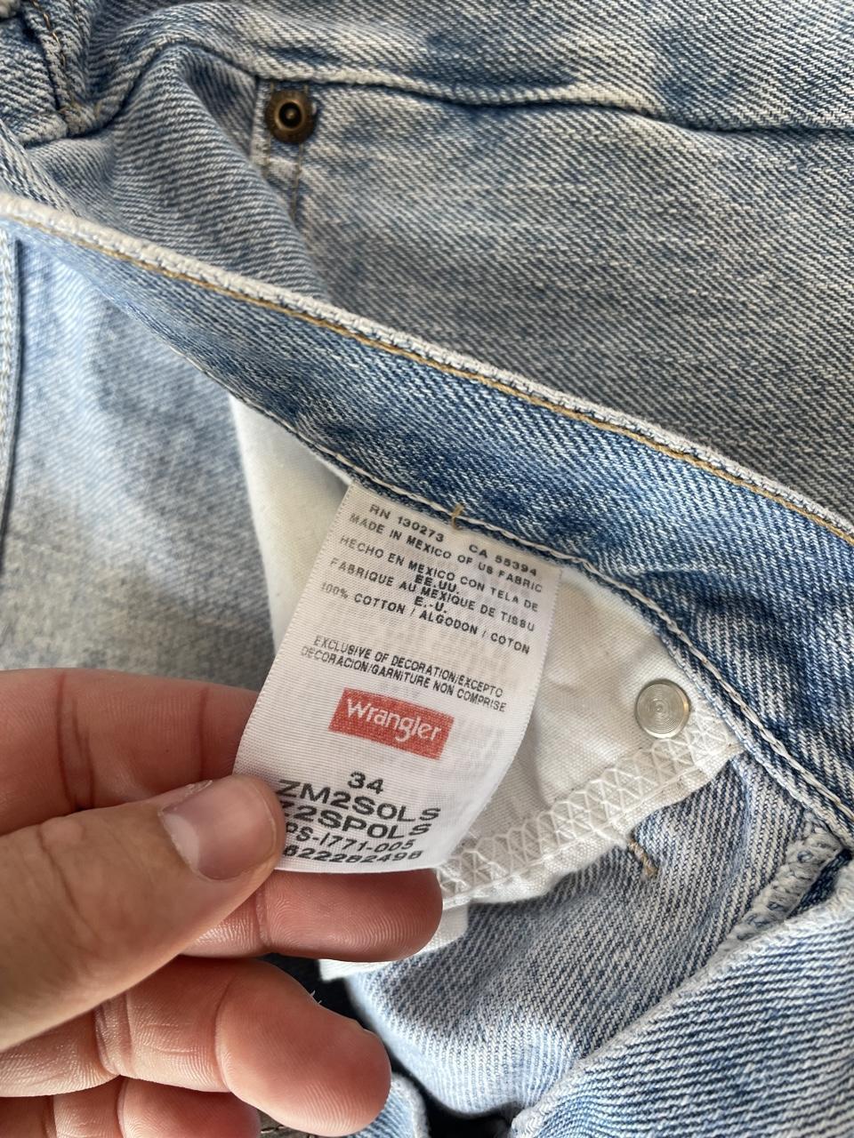 Wrangler Light Wash Blue Denim Jorts Shorts