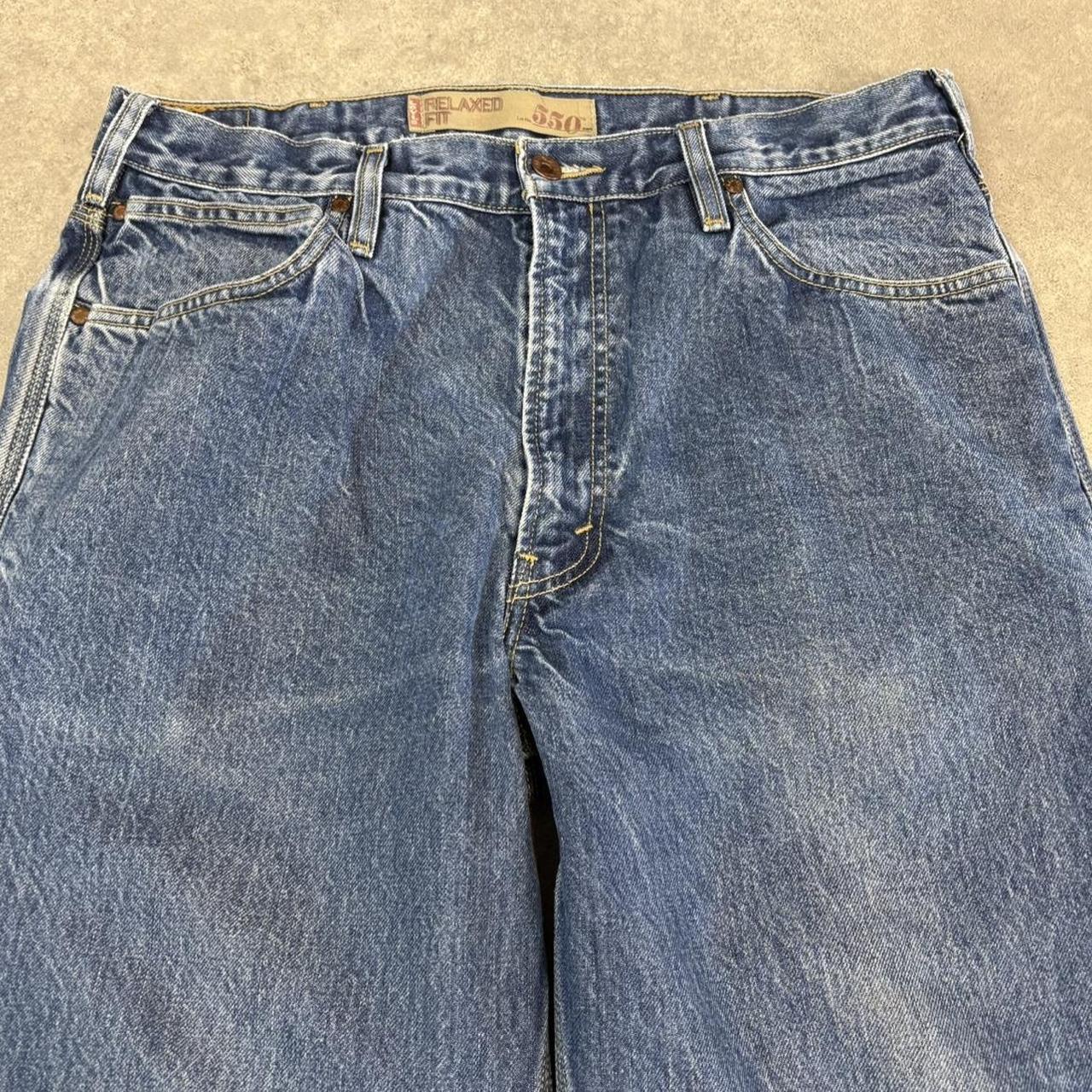 Vintage Blue Wash Levi’s 550 Jeans Mens 34” Relaxed Fit Denim Trousers Skate Western Vintage Y2K 90s