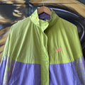 Vintage Nike Track Jacket Mens Large Multi Colour Green Purple Festival Funky Crazy Pattern Zip 90s