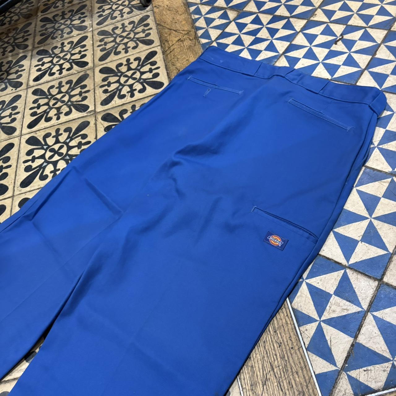 B0425A38BR - Vintage retro essential Blue Dickies Straight Leg Double Knee Trousers pants casual workwear #skater #utility #workwear #doubleknee #dickies