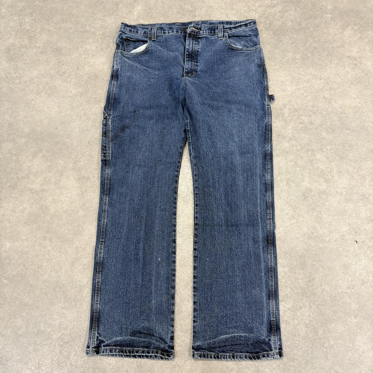 BR1912UC-U - Vintage retro essential  Dickies carpenter blue Wash Denim Jeans Trousers pants #denim #carpenter #jeans #dickies #skater