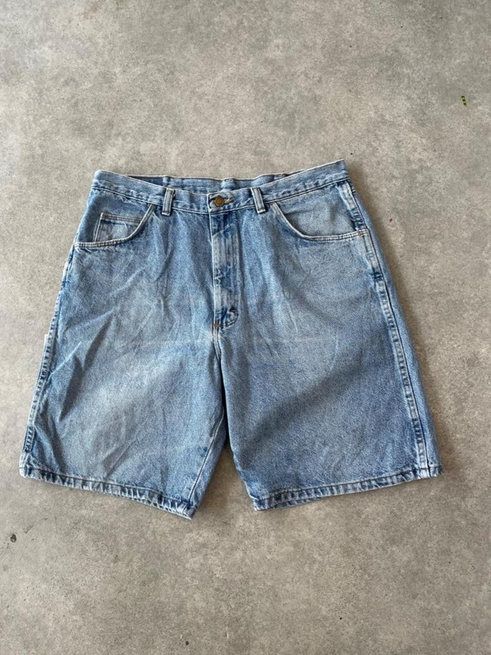 90s Mid Wash Blue Denim Jorts Shorts