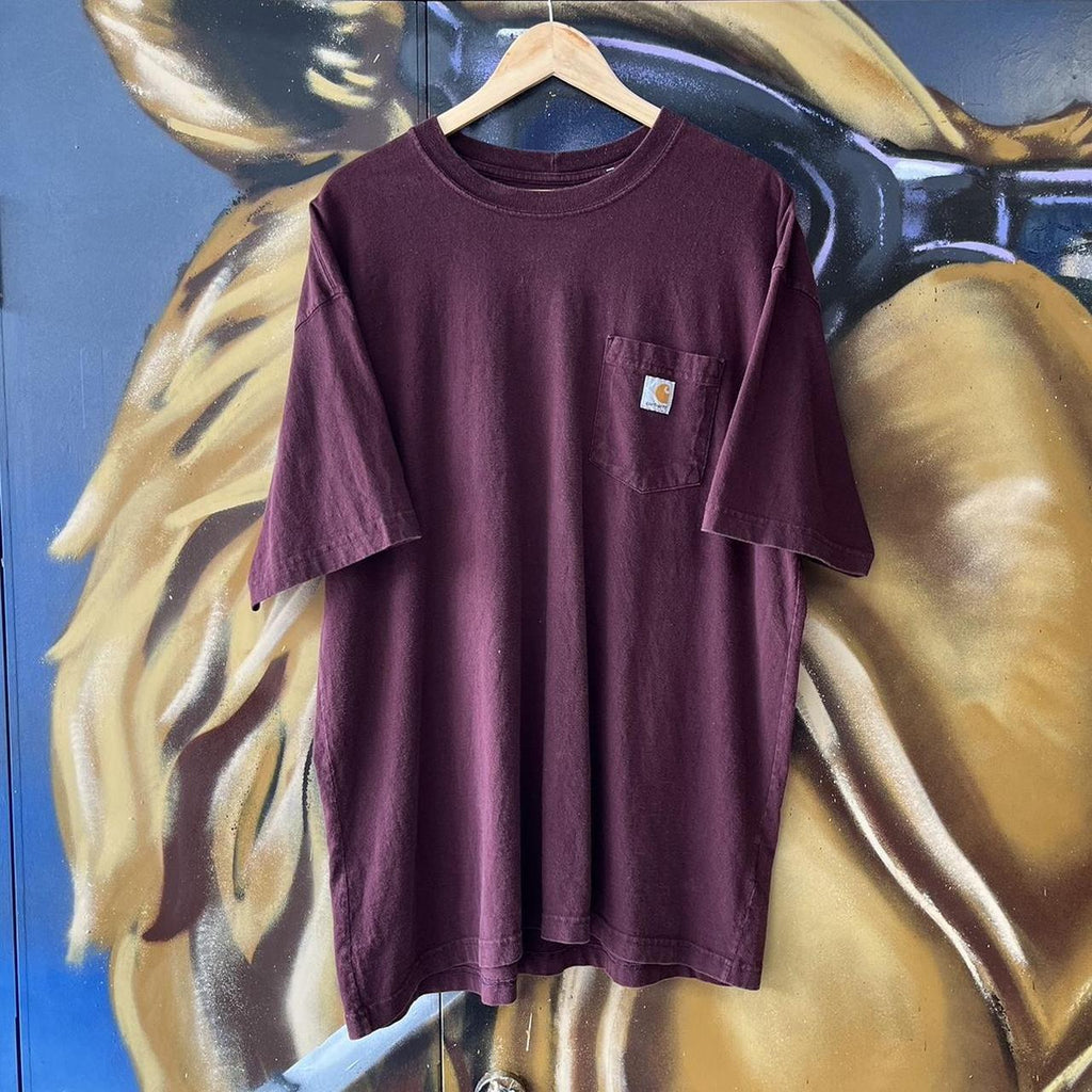 Carhartt Burgandy Pocket Tee