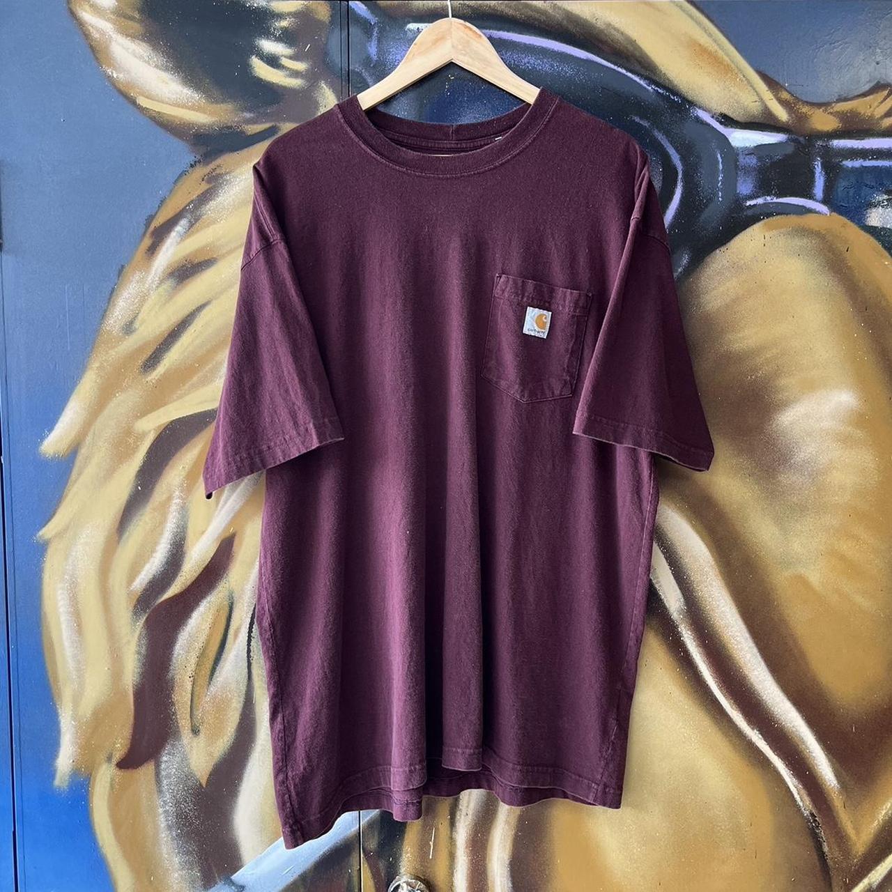 Carhartt Burgandy Pocket Tee